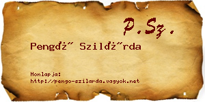Pengő Szilárda névjegykártya